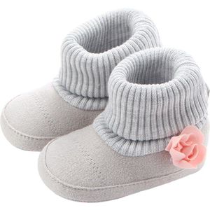 Baby Meisjes Laarzen Voor Pasgeboren Peuter Sokken Roze Bloemen Stijl Baby Baby Schoenen Winter Warm Booties Ondersteuning