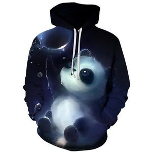 Leuke Panda Gedrukt 3D Hoodies Unisex Sweatshirts Mannen Vrouwen Jassen Hooded Hoodie Herfst Winter Animal Trainingspakken Trui