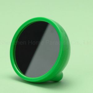 Mini LED Wekker Draagbare Spiegel Klok Digitale Circulaire Elektronische Tafel Klokken met Alarm Make-Up Spiegel