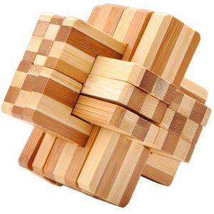 MITOYS bamboe puzzel 3D handgemaakte vintage Ming lock Luban lock houten speelgoed volwassenen puzzel kinderen volwassen kerstcadeau