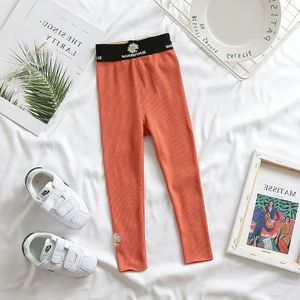 Mudkingdom Meisjes Leggings Little Daisy Solid Print Elastische Taille Slanke Panty Casual Broek Kids Lente Herfst Broek