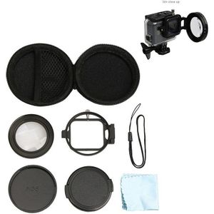 Duiken Lens Filter Onderwater Lens Filter Rood Filter 16X Close up lens 16 Keer Macro Lens voor Go pro GoPro hero 7 6 5 Case