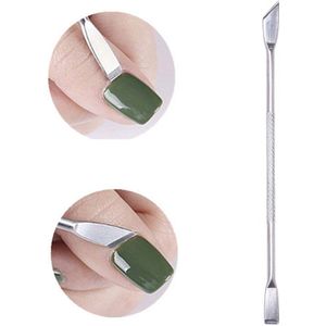 Aacar 1Pcs Nail Gel Polish Remover Tool Rvs Stick Staaf Cuticle Pusher Lak Cleaner Nail Art Care Tool