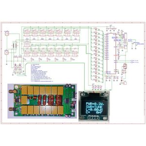 100W Oled ATU100 Automatische Antenne Tuner Diy Kits 1.8-50 Mhz 0.96 Inch 23GC