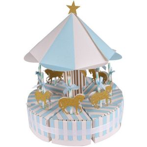 Grote Gehoord Liefde 8 Pcs Carrousel Box Trouwbedankjes Party Baby Shower Souvenirs Bonbondoos Verjaardagsfeestje Decoraties kids