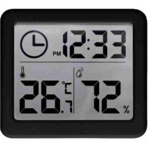 Digitale Thermometer Klok Elektronische Digitale Digitale Hygrometer Temperatuur Meter Thermometer Lcd Indoor Vochtigheid E4h6