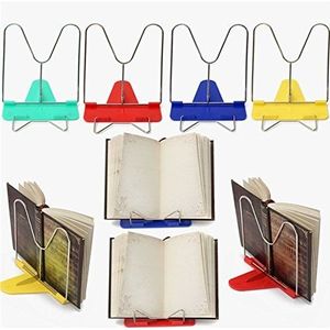 Verstelbare Hoek Opvouwbare Draagbare Leesboek Stand Rack Plaat Bureau Desktop Tafel Houder Draad Studie Stand Voor Reader (Groen)