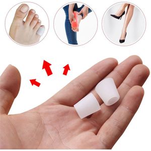 2/6/10Pcs Siliconen Gel Kleine Teen Buis Likdoorns Blaren Corrector Protector Gel Bunion Teen Vinger Bescherming foot Care Tool