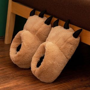 Slippers Mannen Slaapkamer Antislip Vrouwen Mannen Schoenen Zachte Warme Pluche Indoor Slippers Grappige Leuke Thuis Winter slippers