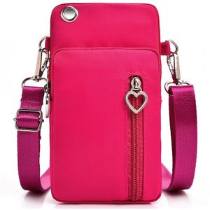 Vrouw Messenger Bag Mini Schoudertas Diagonaal Multifunctionele Mobiele Telefoon Zak Outdoor Oortelefoon Pouch Sporttas