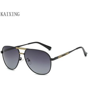 Kaixing Brand Classic Heren Zonnebril Vrouwen Pilot UV400 Geel Lens Nachtzicht Spiegel Gepolariseerde Zonnebril Voor Driving K178
