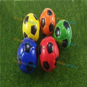 10 STKS diamter 60mm PU schuimende rubber bal PU schuimende voetbal met 6 kleuren wit rood groen oranje geel en blauw