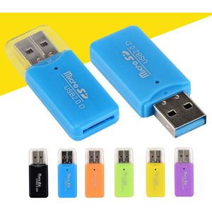 Usb Adapter Mini Memory Card Reader High Speed Usb 2.0 Interface Voor Micro Sd Voor Pc Computer Randapparatuur Hoge Snelheid kaartlezer