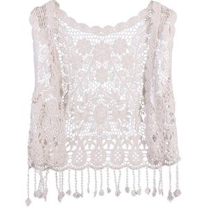 Baby Meisjes Kwasten Vest Peuter Kids Haak Lace Hollow Vest Tops Vest Bovenkleding Toevallige Prinses Kostuum Verkoop