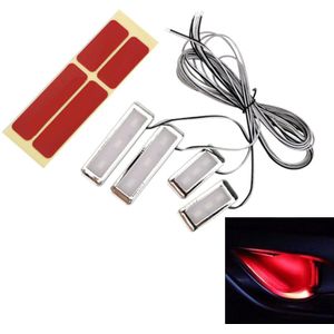 Leepee 4Pcs Auto Interieur Lamp 3 Leds Cool Deurklink Verlichting Decoratieve Armsteun Innerlijke Kom Lichten Auto Sfeer Lamp