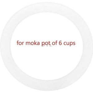 Siliconen Afdichtring Flexibele Washer Pakking Ring Replacenent Voor 6 Kopjes Moka Pot Espresso Keuken Koffiezetapparaten Accessoires Onderdelen