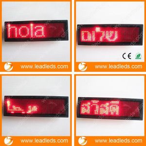 RODE LED Naam Badge Tag Programmeerbare Teken Bewegende LED Bericht Display