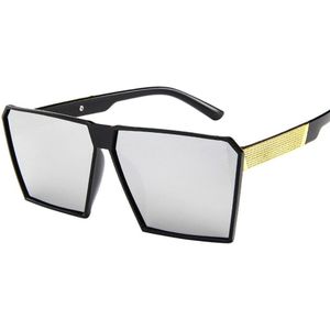 Grote Frame Gradiënt Shades Oversized Zonnebril Vierkante Vintage Vrouwen Zonnebril Oculos De Sol UV400 #3