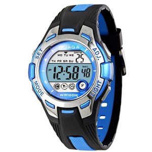 Jaga Outdoor Sport Kinderen Kids Horloges Jongen Meisjes Led Digitale Stopwatch Waterdicht Horloge Kinderen Jurk Horloge M998