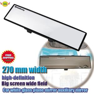 Auto Binnenspiegel Auto Accessoires Clip Op Achteruitkijkspiegel Vliegtuig 270 Mm Groothoek Rijden Veiligheid Universele Glas Spiegel