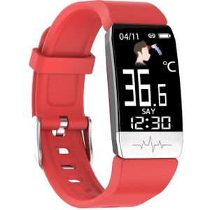Sales T1s Smart Horloge Body Temperatuur Hartslagmeter Fitness Horloge Ecg Muziek Control Sport Smartwatch Mannen Vrouwen