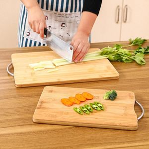 Natuurlijke Bamboe Snijplank Voor Houten Keuken Antislip Hakken Groente Vlees Gereedschap Koken Huishouden Keuken Board Bo s1D3