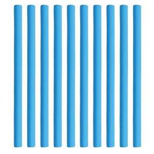 10Pcs Geen Warmte Geen Elektriciteit Eenvoudige Flexibele Haar Curling Staaf Stok Mode Haar Krultang Soft Foam Bendy Twist Sticks diy Rollers