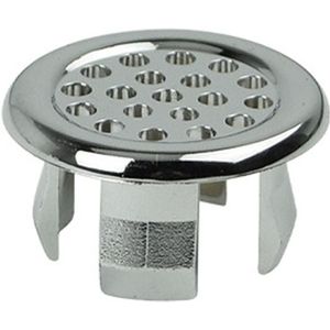 1Pc Badkamer Keramische Wastafel Wastafel Ronde Ring Overloop Spare Cover Tidy Chrome Trim Wastafel Overloop Ring cover