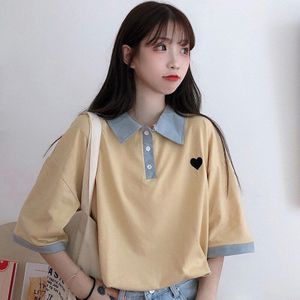 Mode Zomer Slanke Vrouwen Polo Shirts Korte Mouwen Katoenen Shirts Vrouwen Tops Vrouwen Tees Vrouwelijke Tops Solid Polo Shirts