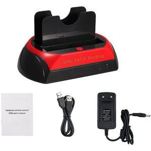 Tishric Usb 2.0/3.0 Naar Ide Sata Dual Hdd Docking Station Base Harde Schijf Behuizing Voor 2.5/3.5 inch Harde Schijf Docking Station