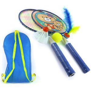 Shuttle Racket Met Badminton Bal Draagtas Indoor Outdoor Team Spelen Games Speelgoed Badminton Racket Voor Kinderen