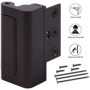 Aluminium U Deur Versterking Lock Defender Veiligheid Deur Stopper
