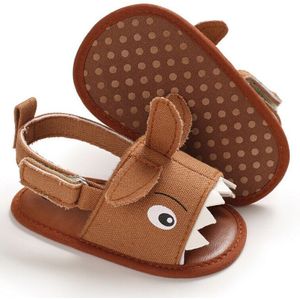 Zomer Baby Jongens Canvas Sandalen Kids Vlakke Strand Schoenen Sport Zachte Antislip Casual Peuter Shark Gedrukt Sandalen 0-18M