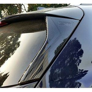 Voor Subaru Xv Abs Chrome Abs Carbon Fibre Print Exterieur Zowel Side Rear Window Spoiler Driehoek Cover Trim auto-onderdelen