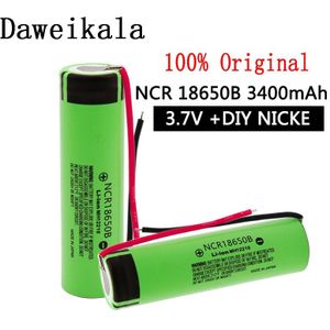 100% Originele 18650 Batterij 3.7V 18650 3400Mah Lithium Batterij Voor Zaklamp Batterij Batterij Pack Oplaadbare Batterij