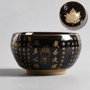 Keramische Hart Sutra Theekopje Porselein Blad Master Thee Cup Zen Boeddha Kantoor Water Mok Home Decor Accessoires Drinkware