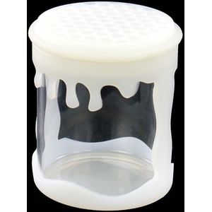 100Ml Glazen Fles Container Met Siliconen Deksel Food-Grade Siliconen Glas Container Jar Glazen Pot Glow in Dark
