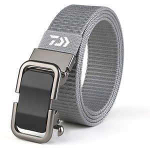 Daiwa Men's Toothless Automatic Buckle Belt Nylon Canvas Belt Outdoor Leisure Breathable Belt