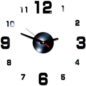 Minimalistische Klok Wandklok Horloge Klokken 3d Diy Acryl Spiegel Stickers Woonkamer Muur Home Decor Huis Klok Op De muur