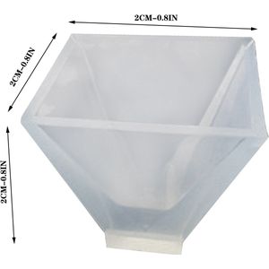 Uv Hars Sieraden Vloeibare Siliconen Mal Piramide Vorm Mal Hars Mallen Voor Diy Sieraden Maken Vinden Mallen Accessoires # P30