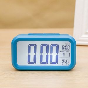 Grote Led Digitale Wekker Nachtlampje Sensor Snooze Mute Kalender Desktop Elektronische Backlight Tafel Klokken