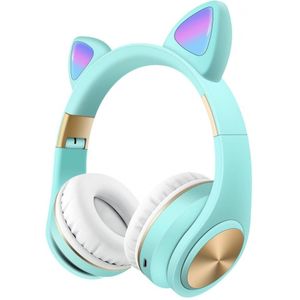 Leuke Kat Bluetooth Headset Oortelefoon Draadloze Hoofdtelefoon Stereo Opvouwbare Sport Oortelefoon Microfoon Headset Handenvrij MP3 Speler