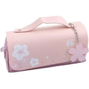 Potlood Tas Grote Dubbele Laag Kersenbloesem Etui Levert Pencilcase School Box Potlood Pouch Briefpapier