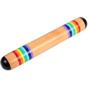 Houten Rainstick Rainmaker Regen Shaker Muziekinstrument Speelgoed Regenboog Gekleurde Voor Kids Volwassenen