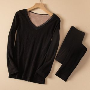 Thermisch Ondergoed Set Winter Vrouwen Lange Onderbroek Sets Fleece Warm Houden In Koud Weer En Herfst Broek Set