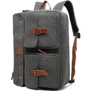 Mannen Canvas Nylon Aktetas Male17 Inch Laptop Handtas Multifunctionele Messenger Schoudertas Casual Business Mochila XA665ZC