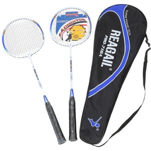 2Pcs Training Badminton Racket Met Draagtas Sport Apparatuur Duurzaam Lichtgewicht Aluminium Legering