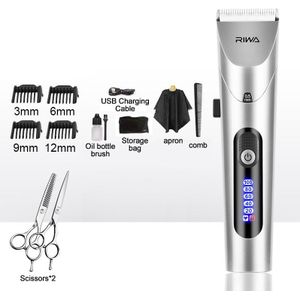 Xiaomi Riwa Tondeuse Professionele Elektrische Trimmer Met Led Screen Wasbare Oplaadbare Mannen Sterke Macht Staal Snijkop