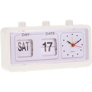 Retro Stijl Flip Klok Digtal Flip Dag Datum Tijd Display Klok Voor Kinderen Volwassen