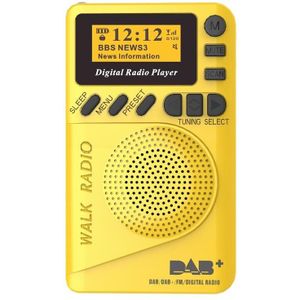 Pocket Mini Dab Digitale Radio Fm Digitale Demodulator Draagbare Mp3 Speler Met Lcd-scherm